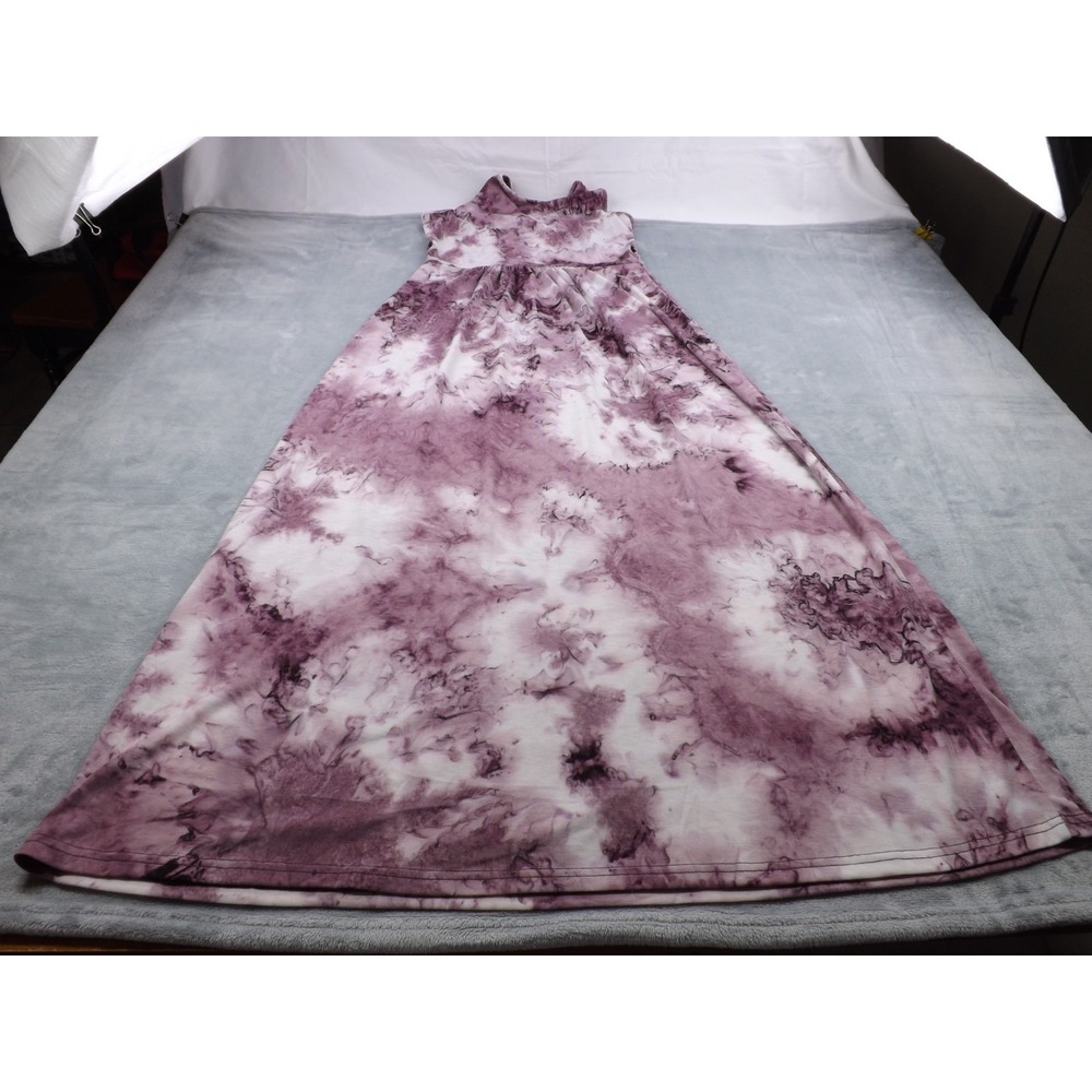 Woosea Maxi Dress Women's Large Purple/Pinkish/White‎ Tie Dye Sleeveless - Picture 15 of 16
